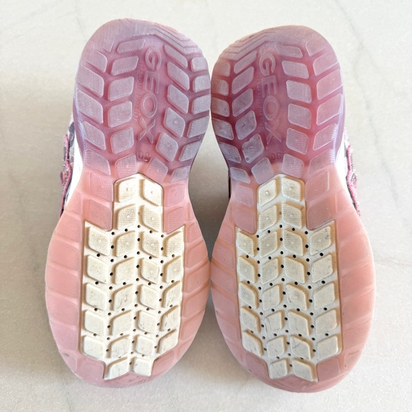 Geox J Spaziale Light Up Sneakers Pink Purple Girls US 12 EU 30 - Picture 10 of 10